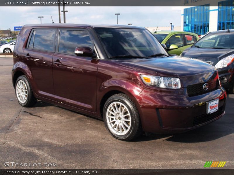 Sizzling Crimson Mica / Dark Gray 2010 Scion xB