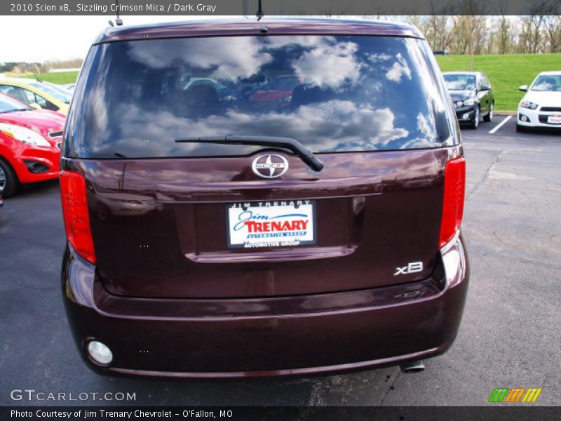 Sizzling Crimson Mica / Dark Gray 2010 Scion xB