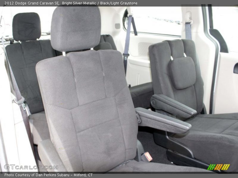 Bright Silver Metallic / Black/Light Graystone 2012 Dodge Grand Caravan SE