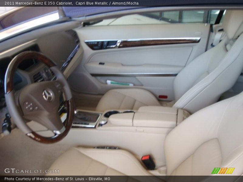 Capri Blue Metallic / Almond/Mocha 2011 Mercedes-Benz E 350 Cabriolet