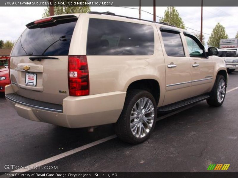 Gold Mist Metallic / Ebony 2009 Chevrolet Suburban LTZ 4x4