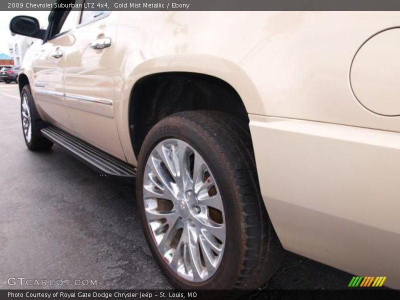 Gold Mist Metallic / Ebony 2009 Chevrolet Suburban LTZ 4x4