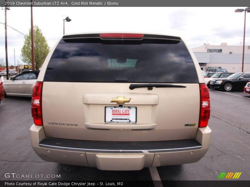 Gold Mist Metallic / Ebony 2009 Chevrolet Suburban LTZ 4x4