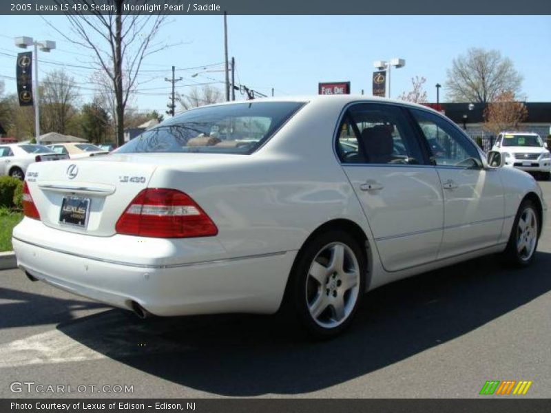 Moonlight Pearl / Saddle 2005 Lexus LS 430 Sedan