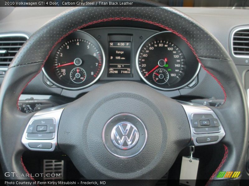 Carbon Grey Steel / Titan Black Leather 2010 Volkswagen GTI 4 Door