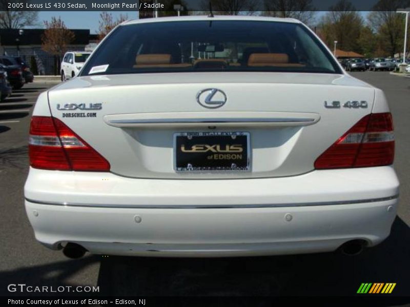 Moonlight Pearl / Saddle 2005 Lexus LS 430 Sedan