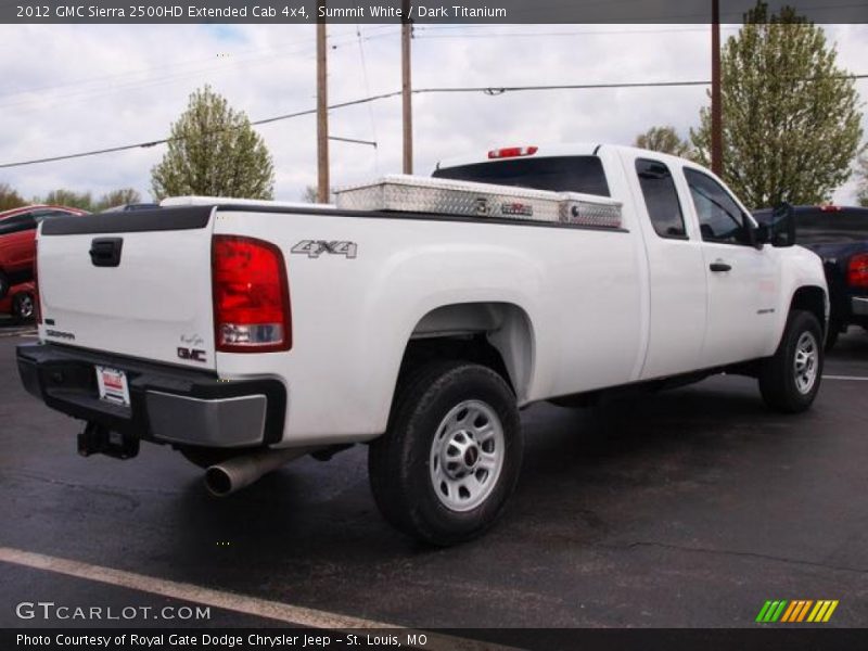 Summit White / Dark Titanium 2012 GMC Sierra 2500HD Extended Cab 4x4