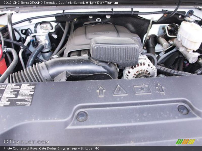 Summit White / Dark Titanium 2012 GMC Sierra 2500HD Extended Cab 4x4