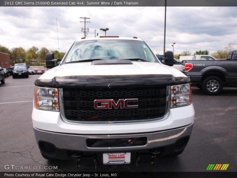 Summit White / Dark Titanium 2012 GMC Sierra 2500HD Extended Cab 4x4