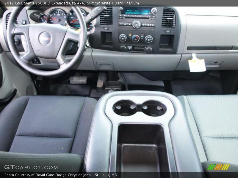Summit White / Dark Titanium 2012 GMC Sierra 2500HD Extended Cab 4x4