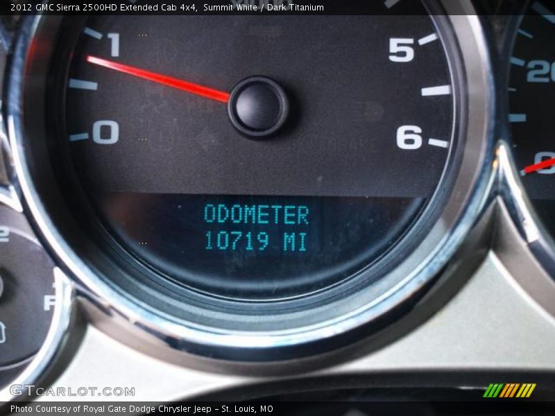 Summit White / Dark Titanium 2012 GMC Sierra 2500HD Extended Cab 4x4