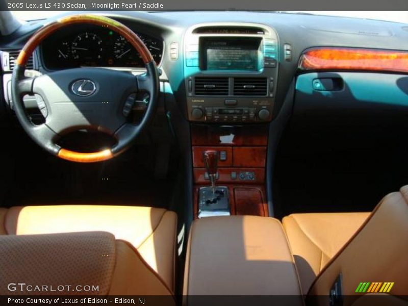 Moonlight Pearl / Saddle 2005 Lexus LS 430 Sedan