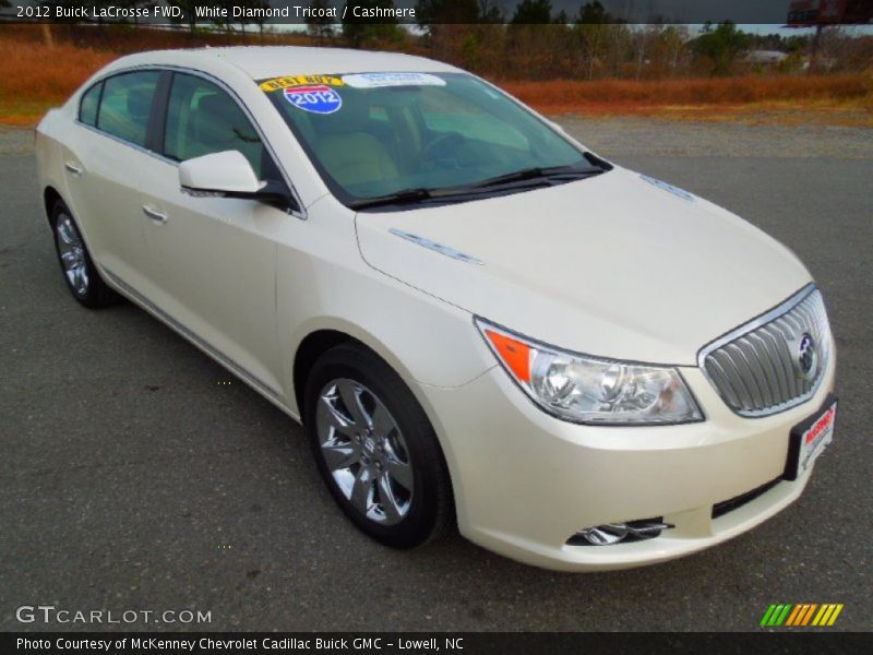 White Diamond Tricoat / Cashmere 2012 Buick LaCrosse FWD