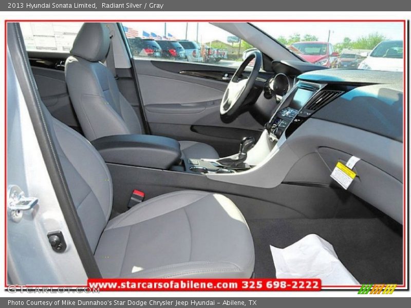 Radiant Silver / Gray 2013 Hyundai Sonata Limited