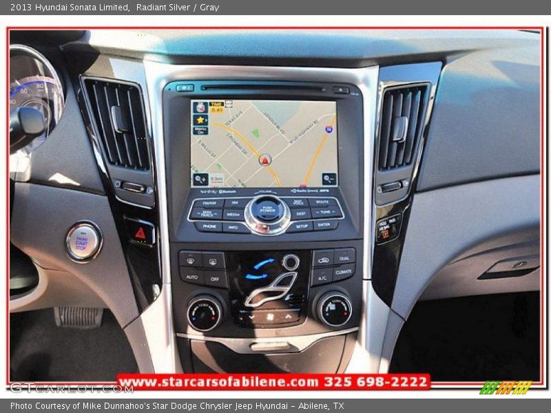 Radiant Silver / Gray 2013 Hyundai Sonata Limited