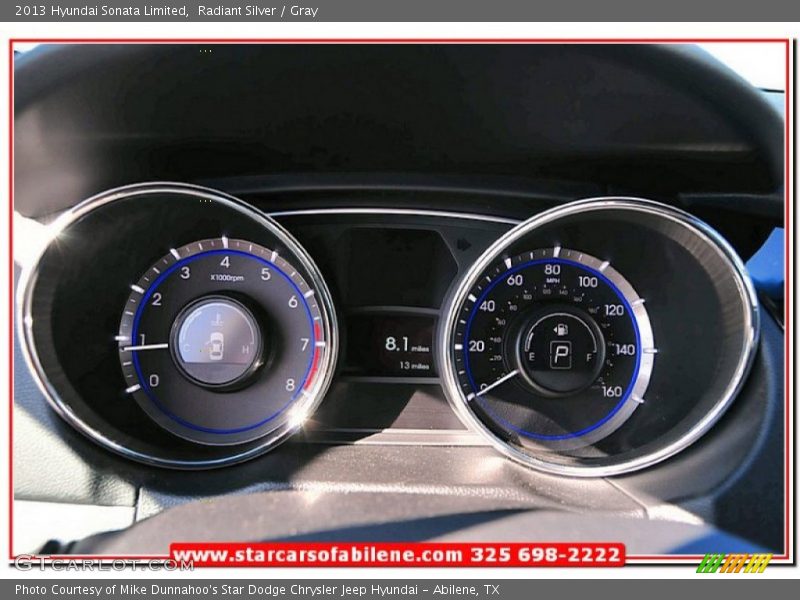 Radiant Silver / Gray 2013 Hyundai Sonata Limited
