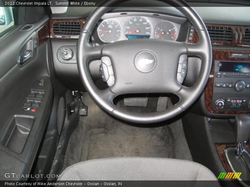 Summit White / Ebony 2012 Chevrolet Impala LT