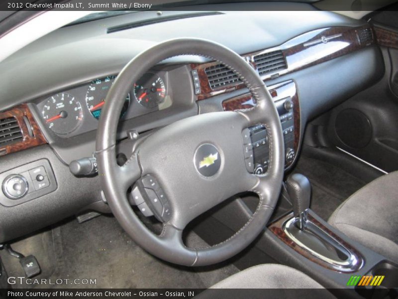 Summit White / Ebony 2012 Chevrolet Impala LT