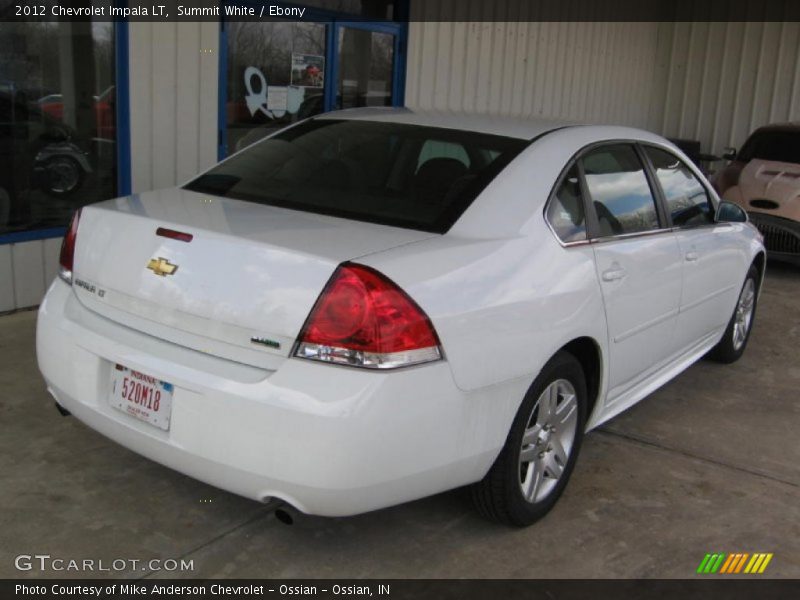 Summit White / Ebony 2012 Chevrolet Impala LT