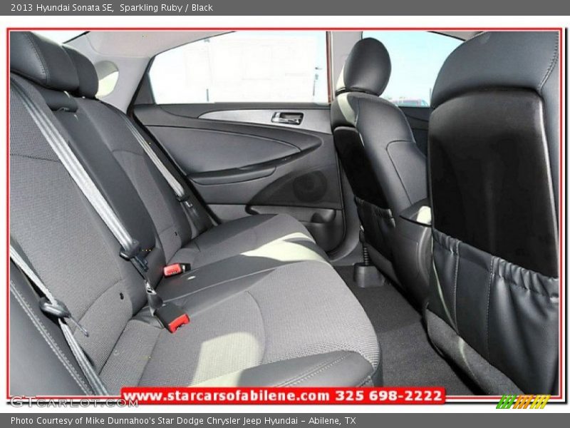 Sparkling Ruby / Black 2013 Hyundai Sonata SE