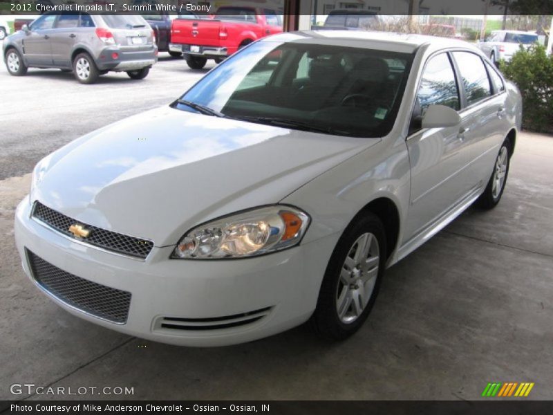 Summit White / Ebony 2012 Chevrolet Impala LT