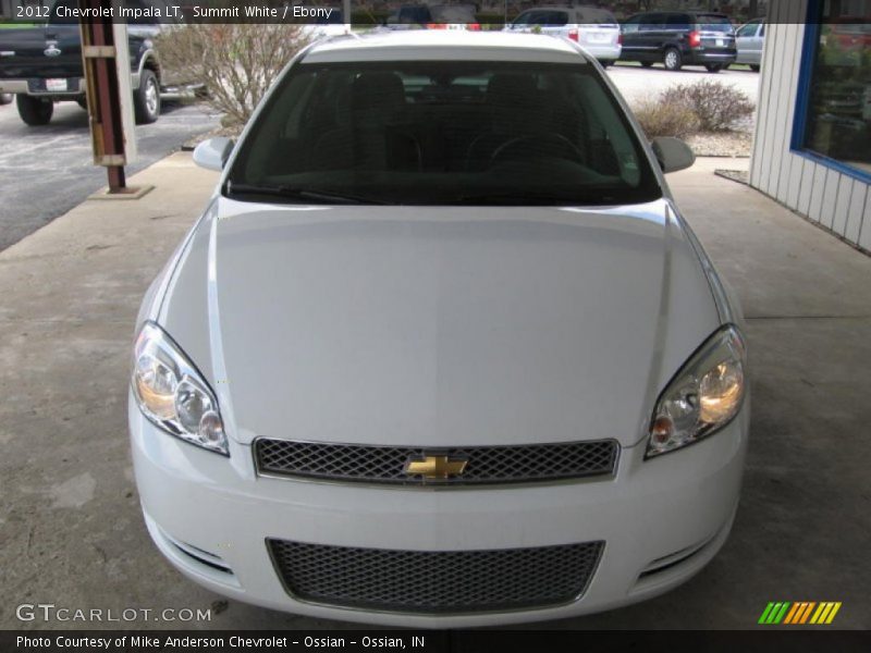 Summit White / Ebony 2012 Chevrolet Impala LT