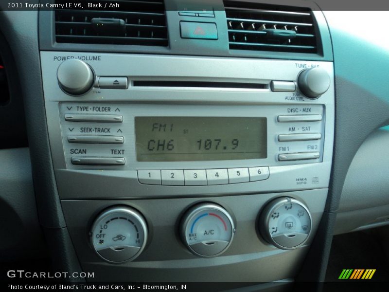 Black / Ash 2011 Toyota Camry LE V6
