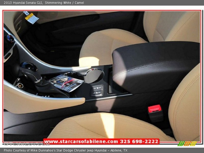 Shimmering White / Camel 2013 Hyundai Sonata GLS
