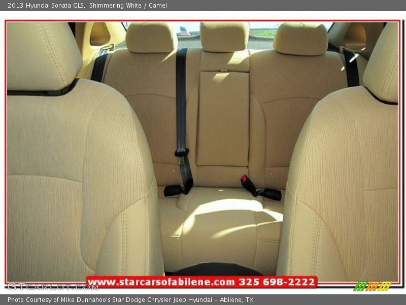 Shimmering White / Camel 2013 Hyundai Sonata GLS
