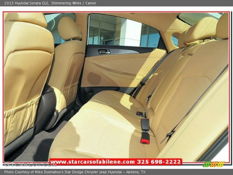 Shimmering White / Camel 2013 Hyundai Sonata GLS