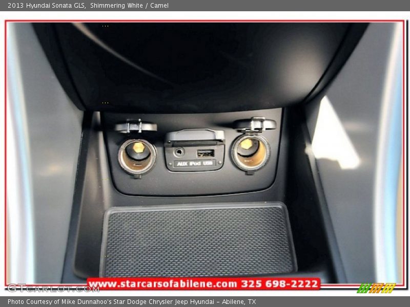 Shimmering White / Camel 2013 Hyundai Sonata GLS