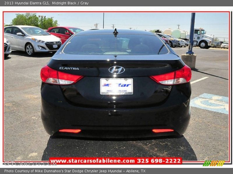 Midnight Black / Gray 2013 Hyundai Elantra GLS