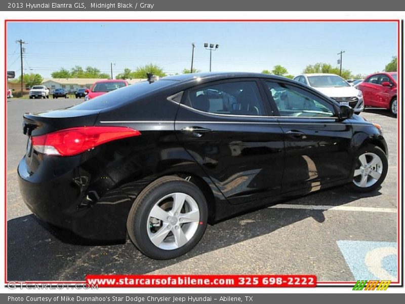 Midnight Black / Gray 2013 Hyundai Elantra GLS