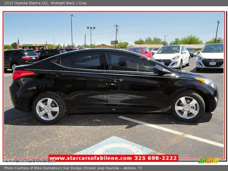 Midnight Black / Gray 2013 Hyundai Elantra GLS