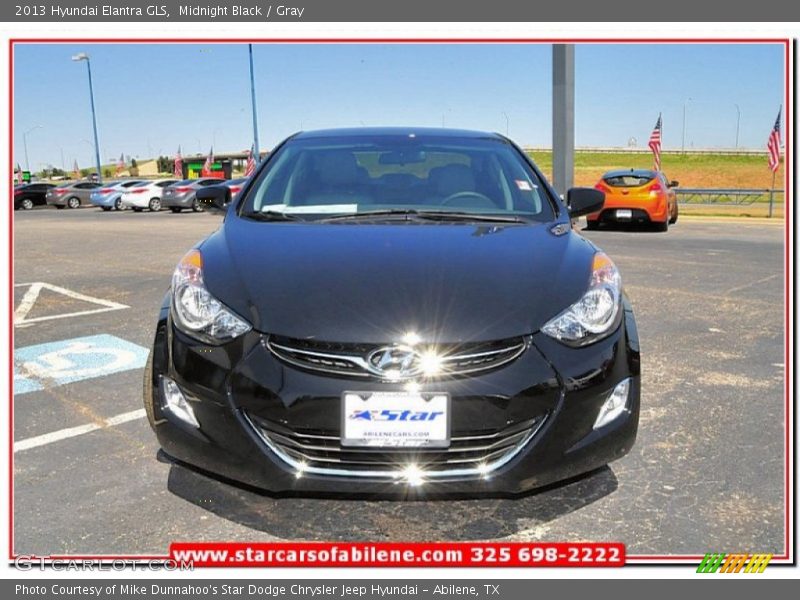 Midnight Black / Gray 2013 Hyundai Elantra GLS