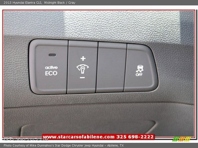 Midnight Black / Gray 2013 Hyundai Elantra GLS