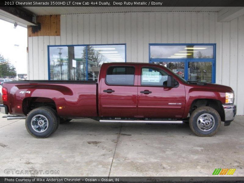 Deep Ruby Metallic / Ebony 2013 Chevrolet Silverado 3500HD LT Crew Cab 4x4 Dually