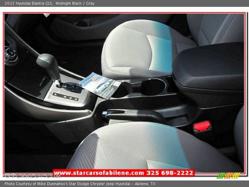 Midnight Black / Gray 2013 Hyundai Elantra GLS