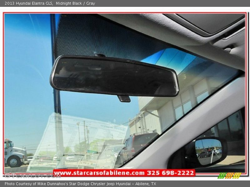 Midnight Black / Gray 2013 Hyundai Elantra GLS