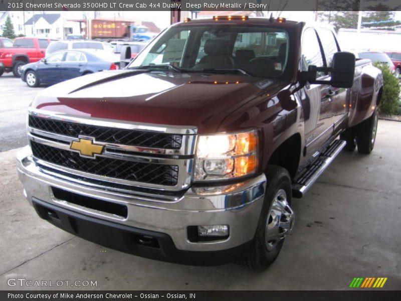 Deep Ruby Metallic / Ebony 2013 Chevrolet Silverado 3500HD LT Crew Cab 4x4 Dually