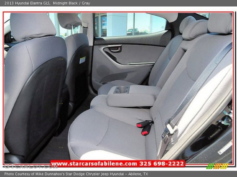 Midnight Black / Gray 2013 Hyundai Elantra GLS