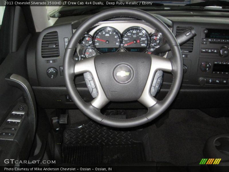 Deep Ruby Metallic / Ebony 2013 Chevrolet Silverado 3500HD LT Crew Cab 4x4 Dually