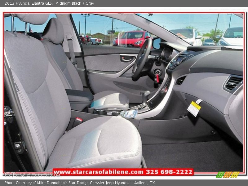 Midnight Black / Gray 2013 Hyundai Elantra GLS