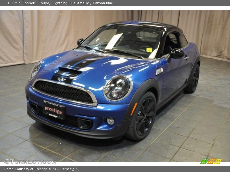 Lightning Blue Metallic / Carbon Black 2013 Mini Cooper S Coupe