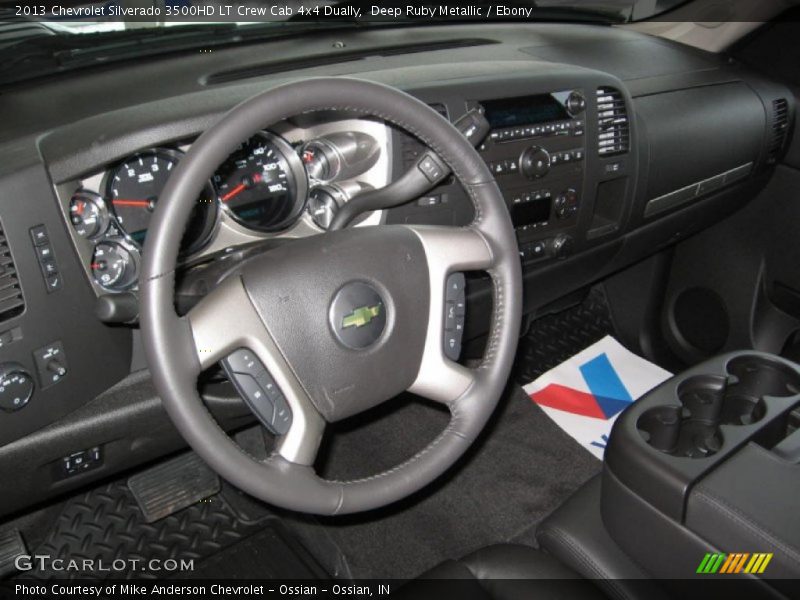 Deep Ruby Metallic / Ebony 2013 Chevrolet Silverado 3500HD LT Crew Cab 4x4 Dually