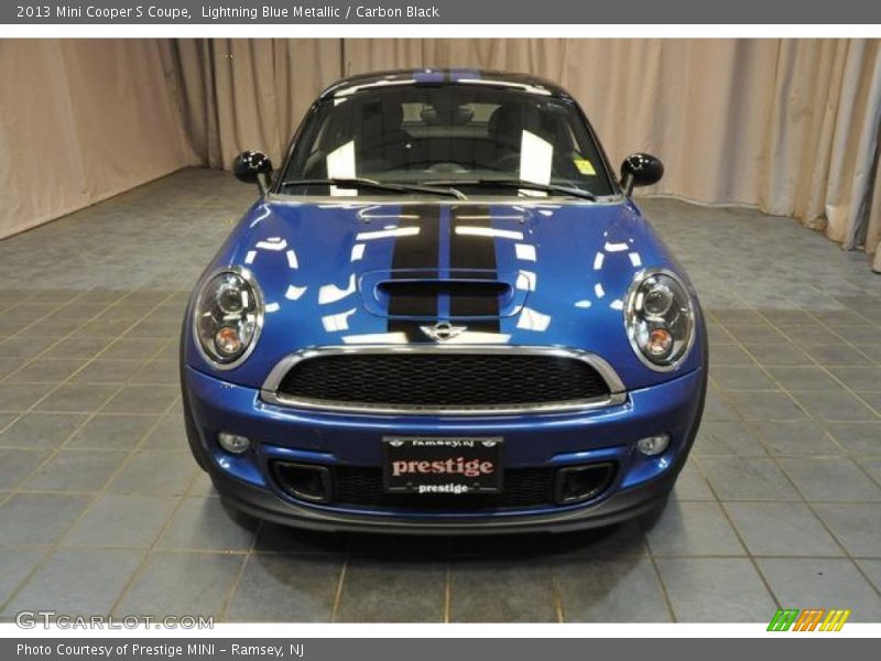 Lightning Blue Metallic / Carbon Black 2013 Mini Cooper S Coupe