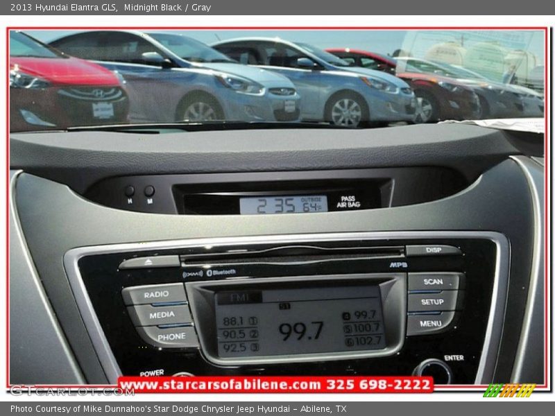 Midnight Black / Gray 2013 Hyundai Elantra GLS