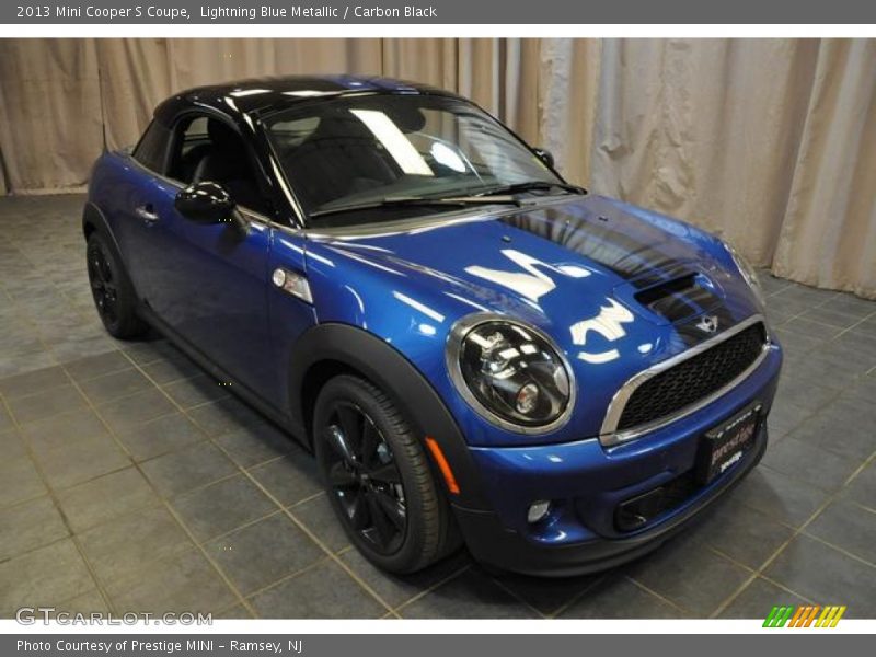 Lightning Blue Metallic / Carbon Black 2013 Mini Cooper S Coupe
