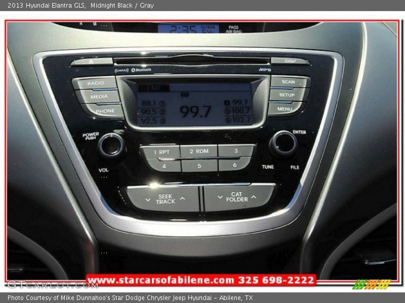 Midnight Black / Gray 2013 Hyundai Elantra GLS