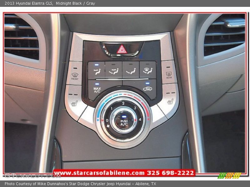 Midnight Black / Gray 2013 Hyundai Elantra GLS